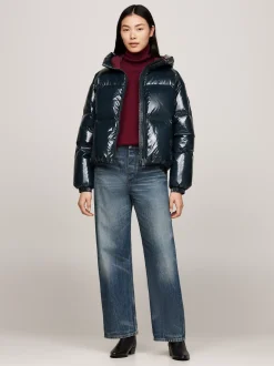 Kurtki & Płaszcze*Tommy Hilfiger Nieprzemakalna Kurtka Puchowa MILITARY DENIM