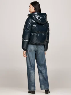 Kurtki & Płaszcze*Tommy Hilfiger Nieprzemakalna Kurtka Puchowa MILITARY DENIM