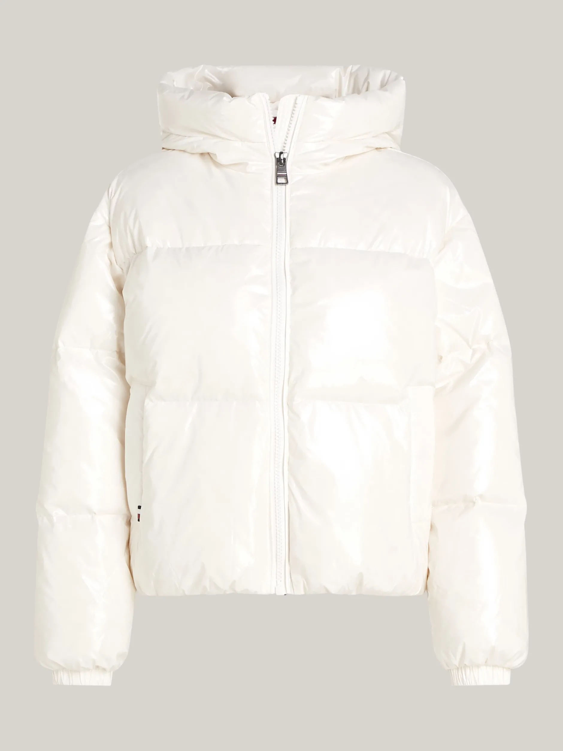 Kurtki & Płaszcze*Tommy Hilfiger Nieprzemakalna Kurtka Puchowa ANCIENT WHITE