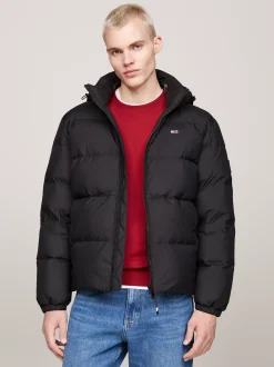 Kurtki & Płaszcze*Tommy Hilfiger Nieprzemakalna Kurtka Z Puchowym Wypełnieniem BLACK