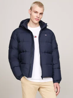 Kurtki & Płaszcze*Tommy Hilfiger Nieprzemakalna Kurtka Z Puchowym Wypełnieniem DARK NIGHT NAVY