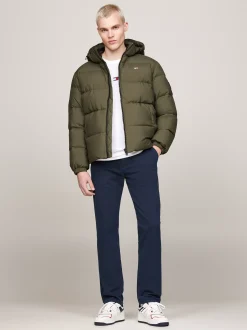 Kurtki & Płaszcze*Tommy Hilfiger Nieprzemakalna Kurtka Z Puchowym Wypełnieniem FATIGUE GREEN
