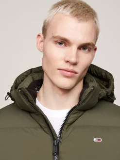 Kurtki & Płaszcze*Tommy Hilfiger Nieprzemakalna Kurtka Z Puchowym Wypełnieniem FATIGUE GREEN