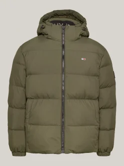 Kurtki & Płaszcze*Tommy Hilfiger Nieprzemakalna Kurtka Z Puchowym Wypełnieniem FATIGUE GREEN