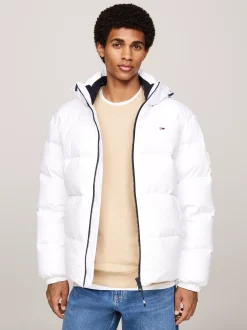 Kurtki & Płaszcze*Tommy Hilfiger Nieprzemakalna Kurtka Z Puchowym Wypełnieniem WHITE