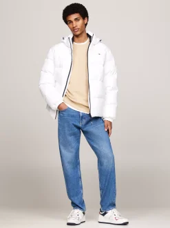 Kurtki & Płaszcze*Tommy Hilfiger Nieprzemakalna Kurtka Z Puchowym Wypełnieniem WHITE
