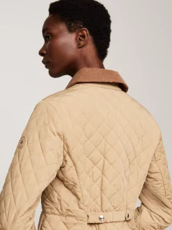 Kurtki & Płaszcze*Tommy Hilfiger Nieprzemakalna Kurtka Z Pikowaniem CLASSIC KHAKI
