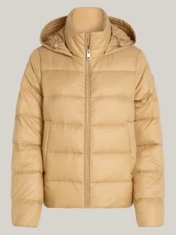 Kurtki & Płaszcze*Tommy Hilfiger Nieprzemakalna Kurtka Z Puchowym Wypełnieniem CLASSIC KHAKI