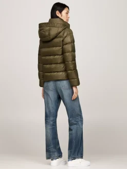 Kurtki & Płaszcze*Tommy Hilfiger Nieprzemakalna Kurtka Z Puchowym Wypełnieniem ARMY GREEN