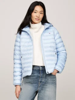 Kurtki & Płaszcze*Tommy Hilfiger Nieprzemakalna Ocieplana Kurtka BREEZY BLUE