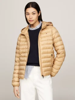Kurtki & Płaszcze*Tommy Hilfiger Nieprzemakalna Ocieplana Kurtka CLASSIC KHAKI