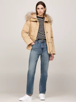Kurtki & Płaszcze*Tommy Hilfiger Nieprzemakalna Ocieplana Parka Z Kapturem CLASSIC KHAKI
