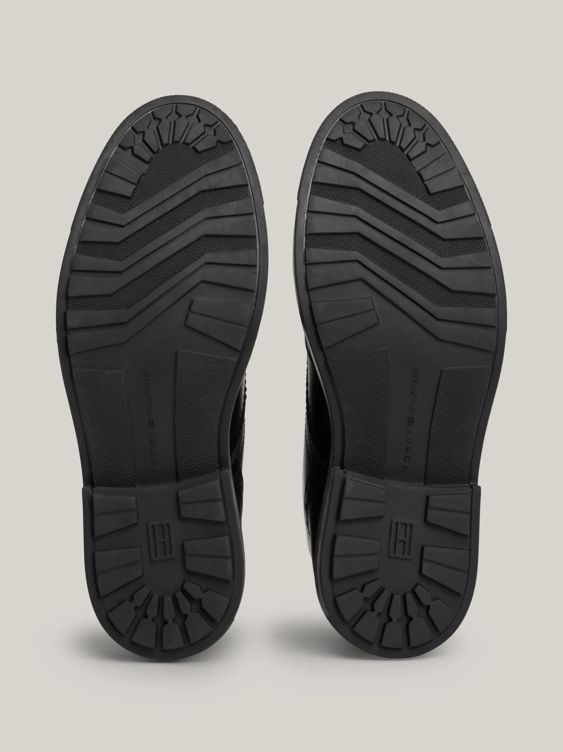 Buty Sznurowane|Buty*Tommy Hilfiger Nieprzemakalne Brogsy Ze Skóry BLACK