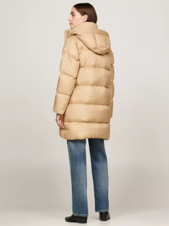 Kurtki & Płaszcze*Tommy Hilfiger Nieprzemakalny Płaszcz Puchowy CLASSIC KHAKI