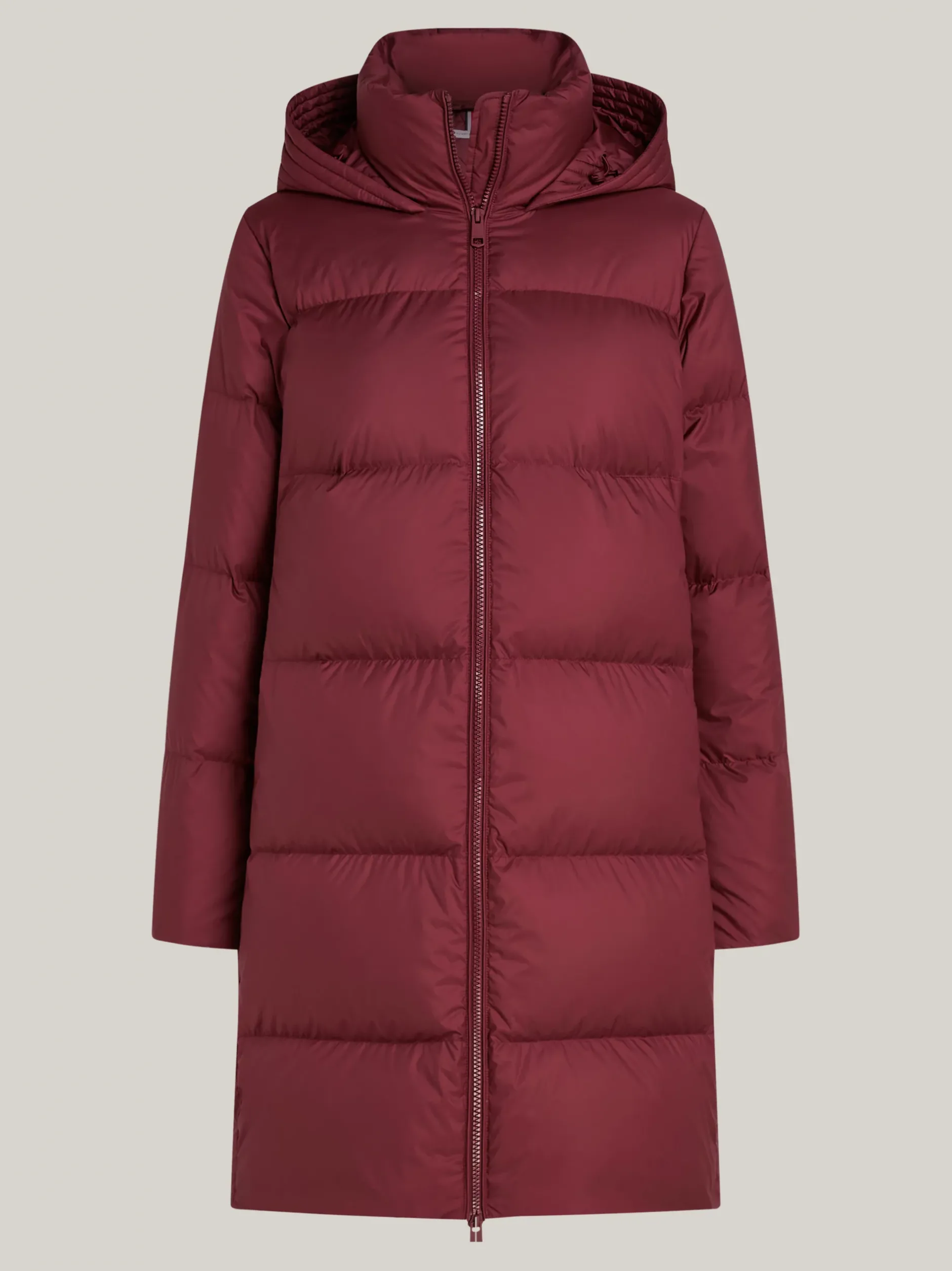 Kurtki & Płaszcze*Tommy Hilfiger Nieprzemakalny Płaszcz Puchowy DEEP ROUGE