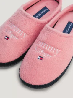 Obuwie I Akcesoria*Tommy Hilfiger Nylonowe Klapki Z Logo PINK