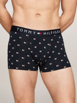 Kąpielówki|Bielizna*Tommy Hilfiger Obcisłe Bokserki TH Original Z Nadrukiem POLKA DOT FLAG GEO DESERT SKY