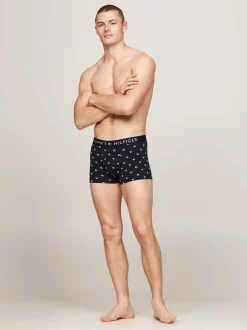 Kąpielówki|Bielizna*Tommy Hilfiger Obcisłe Bokserki TH Original Z Nadrukiem POLKA DOT FLAG GEO DESERT SKY