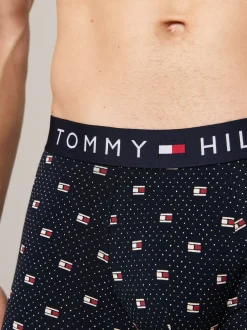 Kąpielówki|Bielizna*Tommy Hilfiger Obcisłe Bokserki TH Original Z Nadrukiem POLKA DOT FLAG GEO DESERT SKY