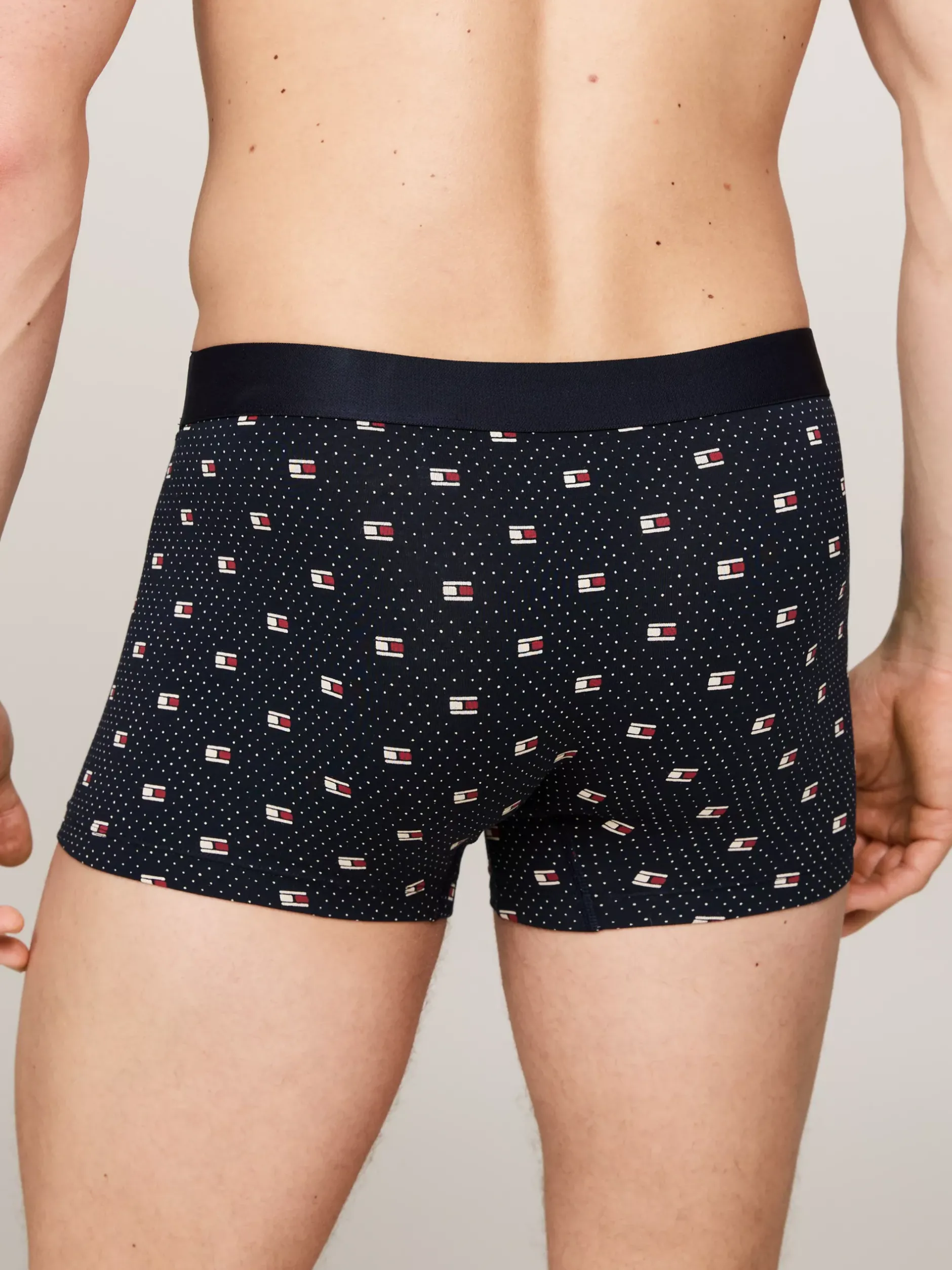 Kąpielówki|Bielizna*Tommy Hilfiger Obcisłe Bokserki TH Original Z Nadrukiem POLKA DOT FLAG GEO DESERT SKY