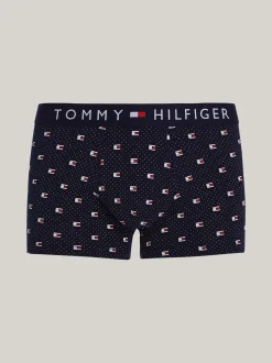 Kąpielówki|Bielizna*Tommy Hilfiger Obcisłe Bokserki TH Original Z Nadrukiem POLKA DOT FLAG GEO DESERT SKY