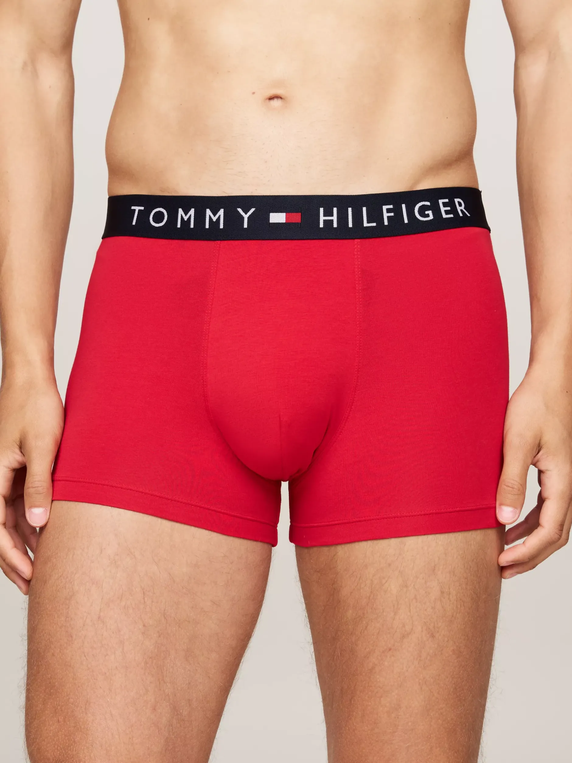 Kąpielówki|Bielizna*Tommy Hilfiger Obcisłe Bokserki TH Original Z Logo Na Pasku PRIMARY RED