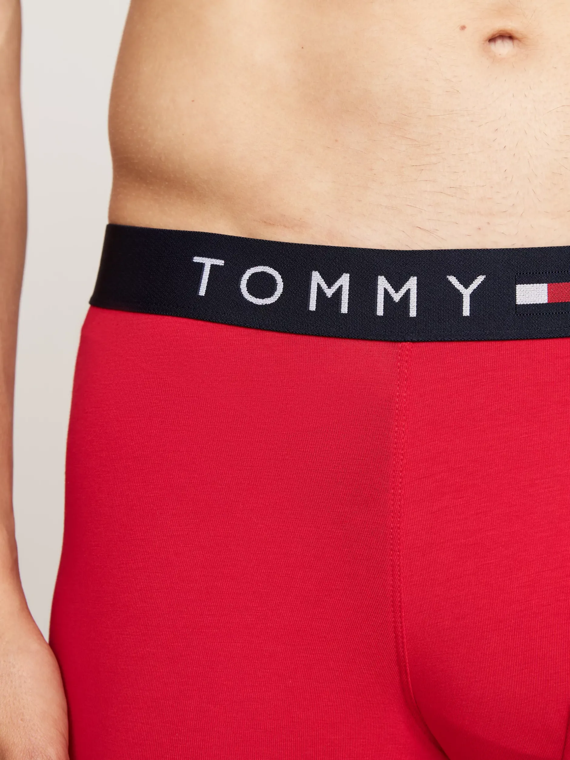 Kąpielówki|Bielizna*Tommy Hilfiger Obcisłe Bokserki TH Original Z Logo Na Pasku PRIMARY RED