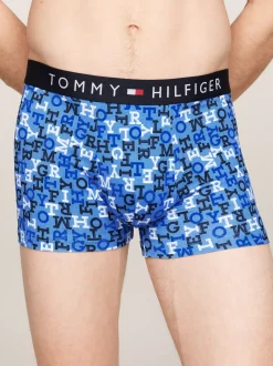 Kąpielówki|Bielizna*Tommy Hilfiger Obcisłe Bokserki TH Original Z Nadrukiem TH SPELL OUT BLUE SPELL