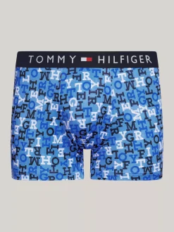 Kąpielówki|Bielizna*Tommy Hilfiger Obcisłe Bokserki TH Original Z Nadrukiem TH SPELL OUT BLUE SPELL