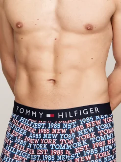 Kąpielówki|Bielizna*Tommy Hilfiger Obcisłe Bokserki TH Original Z Nadrukiem MONOTYPE LOGO ALLOVER DESERT SKY