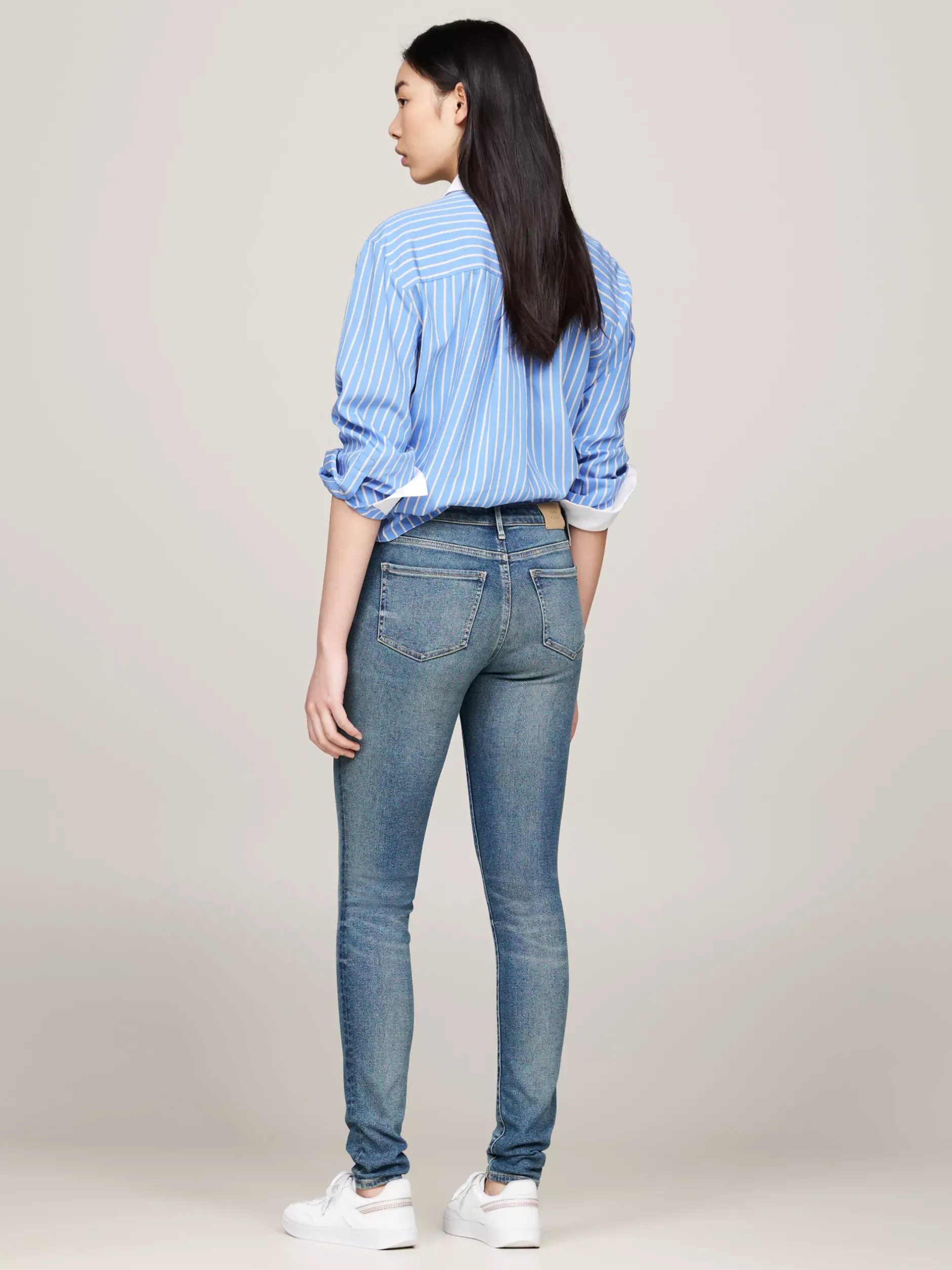 Jeansy*Tommy Hilfiger Obcisłe Jeansy Como Ze średnim Stanem ANNE