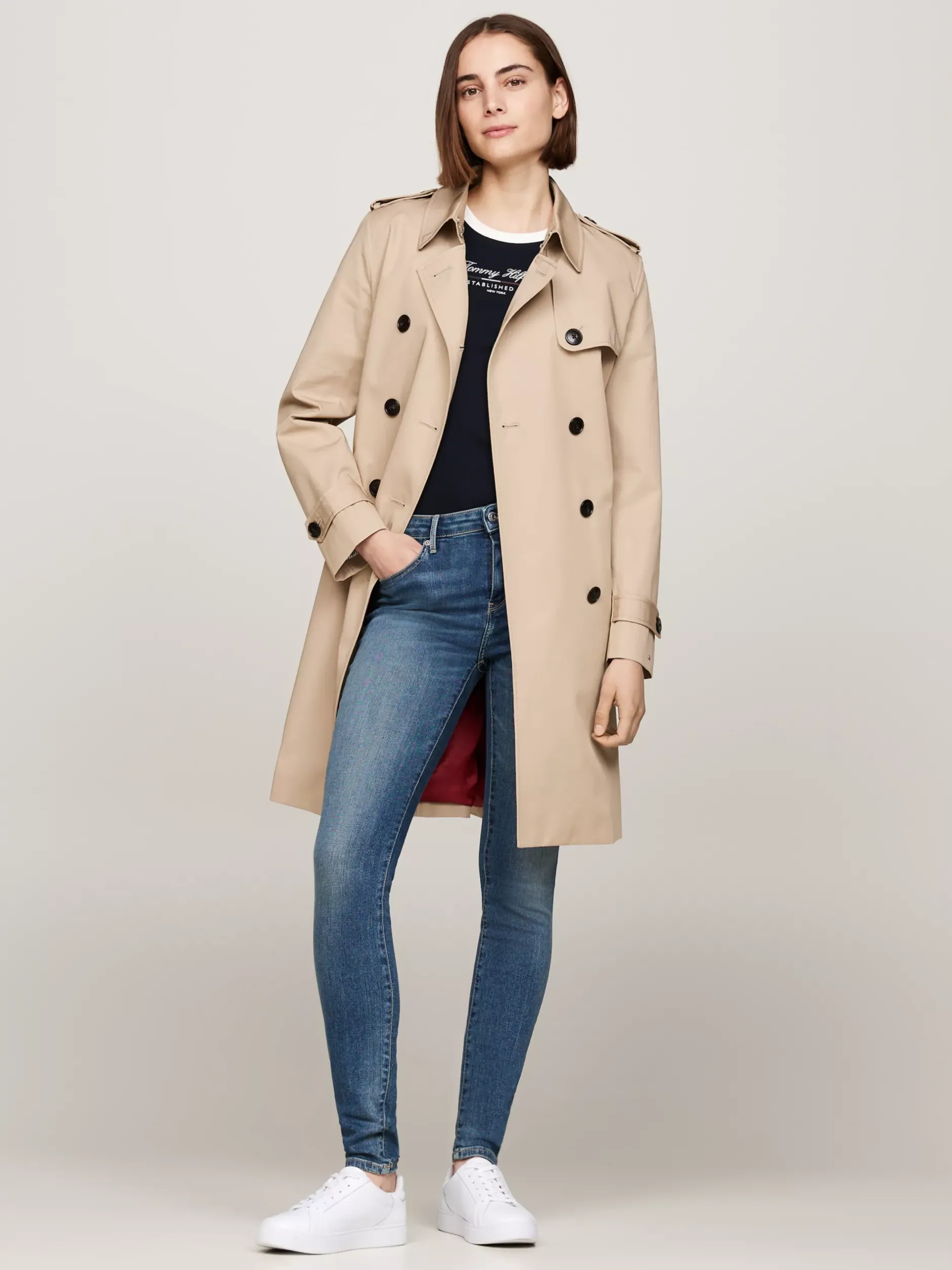 Jeansy*Tommy Hilfiger Obcisłe Jeansy Como Ze średnim Stanem PAT
