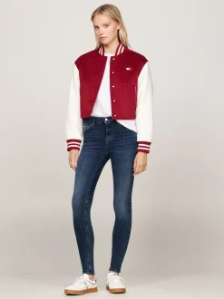 Jeansy*Tommy Hilfiger Obcisłe Jeansy Nora Z Efektem Wyblaknięcia DENIM DARK