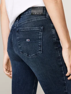 Jeansy*Tommy Hilfiger Obcisłe Jeansy Nora Z Efektem Wyblaknięcia DENIM DARK