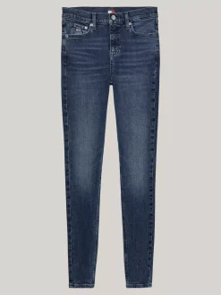 Jeansy*Tommy Hilfiger Obcisłe Jeansy Nora Z Efektem Wyblaknięcia DENIM DARK