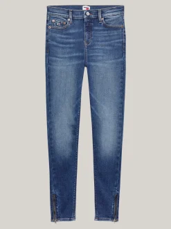 Jeansy*Tommy Hilfiger Obcisłe Jeansy Nora Z Zamkami DENIM MEDIUM