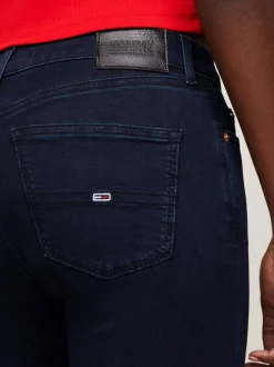 Jeansy*Tommy Hilfiger Obcisłe Jeansy Nora Ze średnim Stanem AVENUE DARK BLUE STRETCH