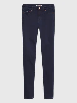 Jeansy*Tommy Hilfiger Obcisłe Jeansy Nora Ze średnim Stanem AVENUE DARK BLUE STRETCH