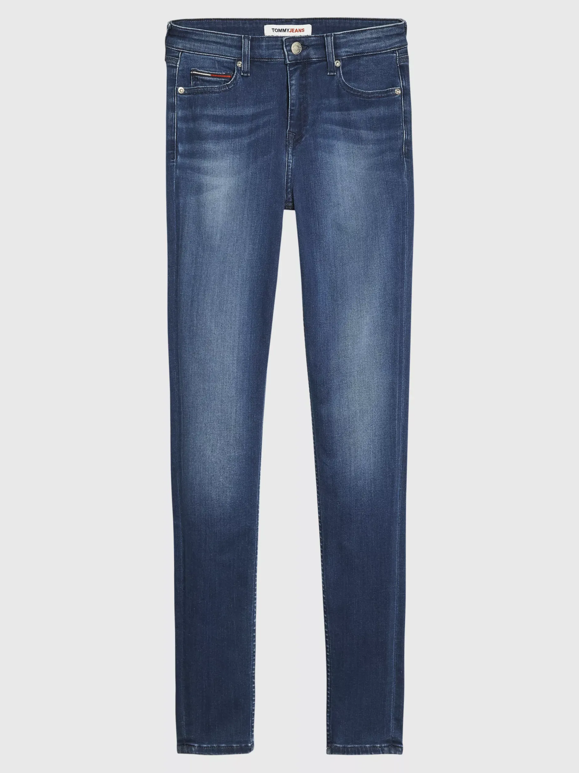 Jeansy*Tommy Hilfiger Obcisłe Jeansy Nora Ze średnim Stanem NEW NICEVILLE MID BLUE STRETCH