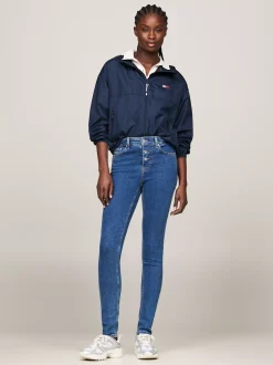 Jeansy*Tommy Hilfiger Obcisłe Jeansy Nora Ze średnim Stanem DENIM MEDIUM