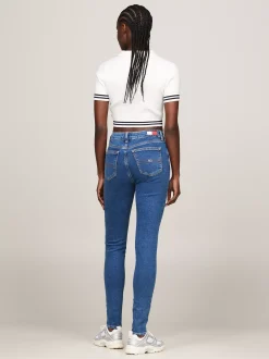 Jeansy*Tommy Hilfiger Obcisłe Jeansy Nora Ze średnim Stanem DENIM MEDIUM