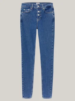 Jeansy*Tommy Hilfiger Obcisłe Jeansy Nora Ze średnim Stanem DENIM MEDIUM