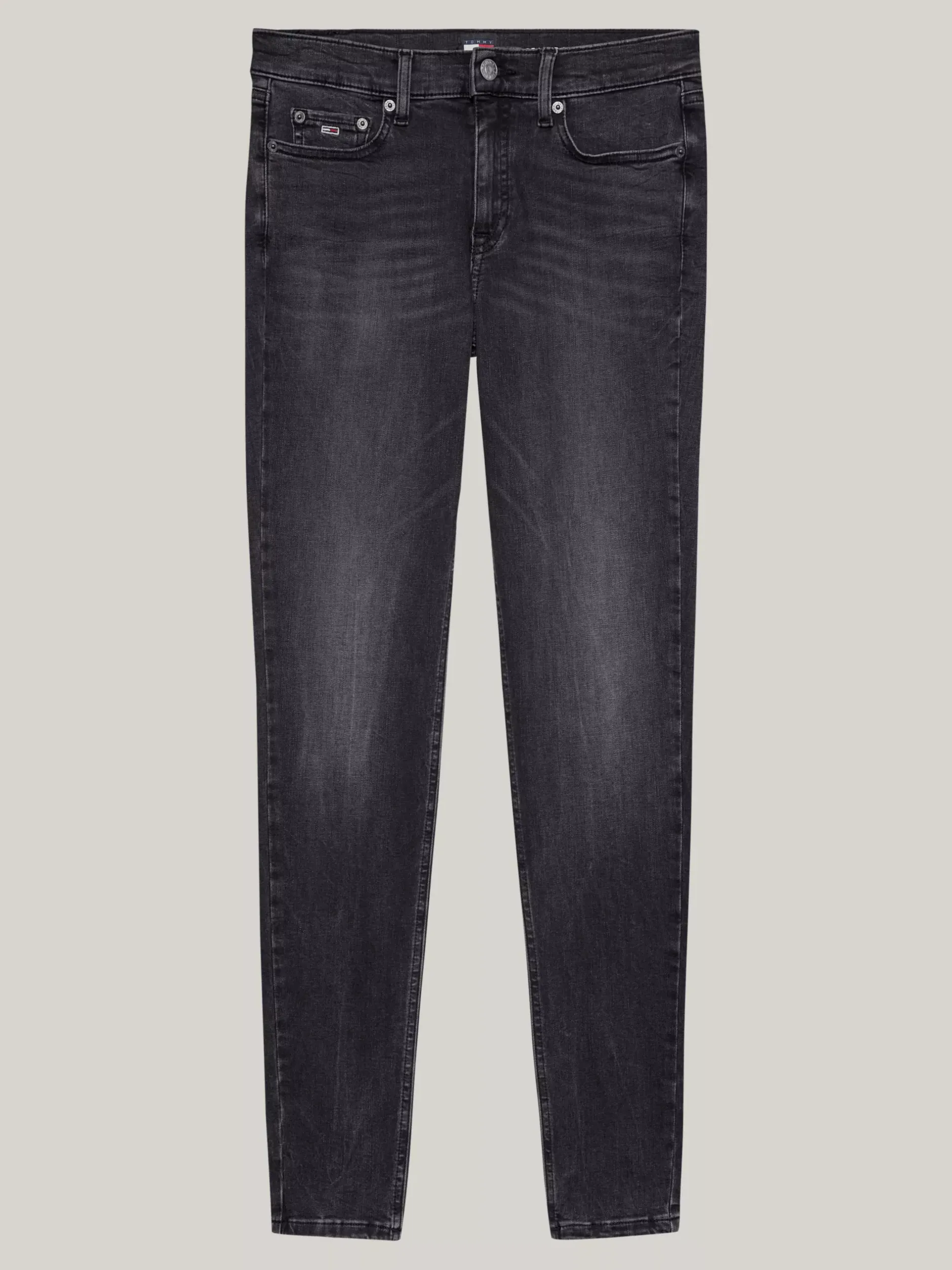 Jeansy*Tommy Hilfiger Obcisłe Jeansy Nora Ze średnim Stanem DENIM BLACK