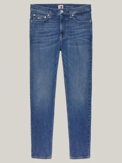 Jeansy*Tommy Hilfiger Obcisłe Jeansy Simon Z Efektem Wyblaknięcia DENIM DARK