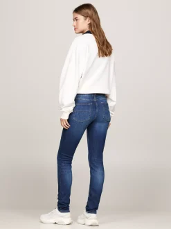 Jeansy*Tommy Hilfiger Obcisłe Jeansy Sophie Z Niskim Stanem DENIM DARK