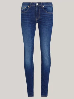 Jeansy*Tommy Hilfiger Obcisłe Jeansy Sophie Z Niskim Stanem DENIM DARK
