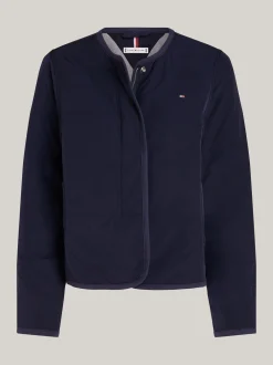 Kurtki & Płaszcze*Tommy Hilfiger Ocieplana Kurtka Bez Kołnierza DESERT SKY