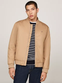 Kurtki & Płaszcze|Bomberki*Tommy Hilfiger Ocieplana Kurtka Bomber SAFARI CANVAS