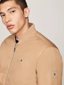 Kurtki & Płaszcze|Bomberki*Tommy Hilfiger Ocieplana Kurtka Bomber SAFARI CANVAS