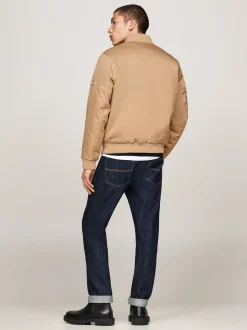 Kurtki & Płaszcze|Bomberki*Tommy Hilfiger Ocieplana Kurtka Bomber SAFARI CANVAS